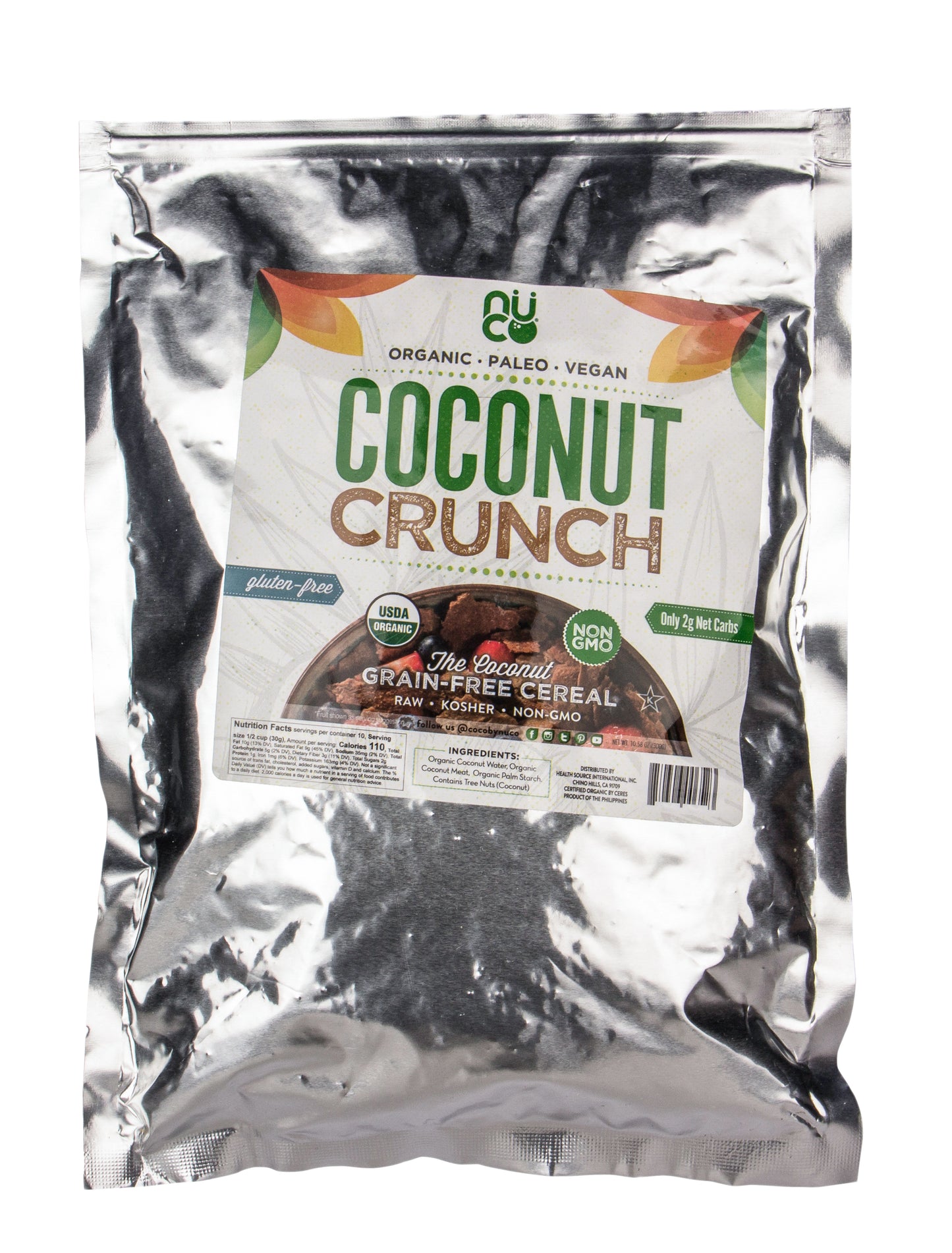 Coconut Crunch Grain Free Cereal, Organic