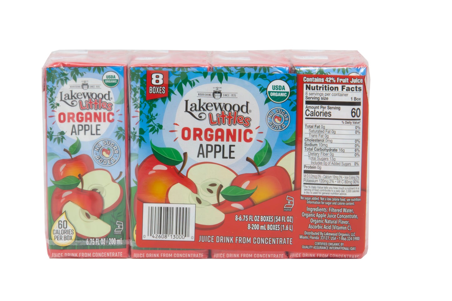 Littles Juice Box, Apple, Organic