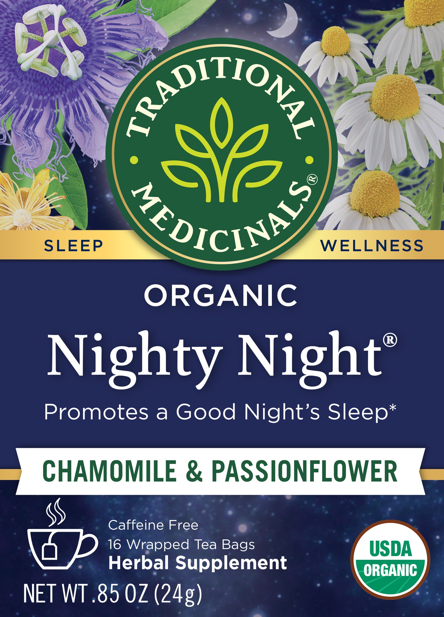 Nighty Night, Original with Passionflower Tea, Organic