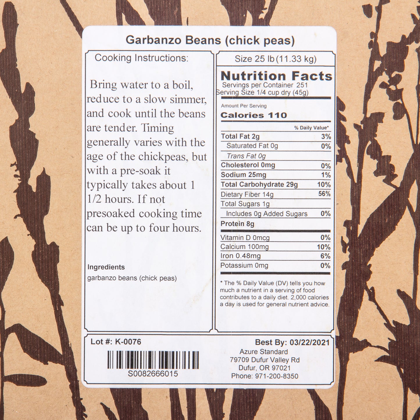 Garbanzo Beans (Chick Peas)