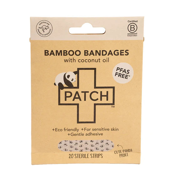 Patch Coconut Oil Kids, Bamboo Bandages, Adhesive Strips