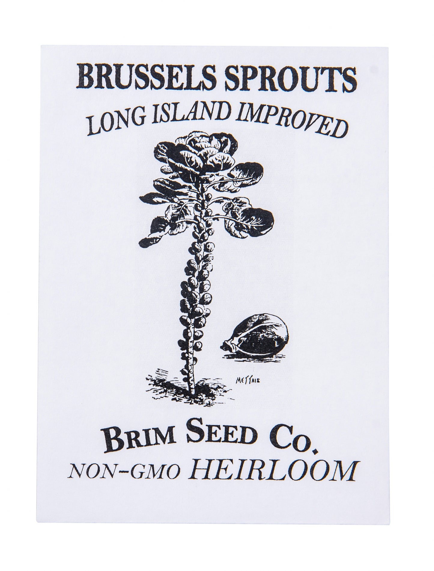 Brussel Sprouts, Long Island Improved Heirloom Seed