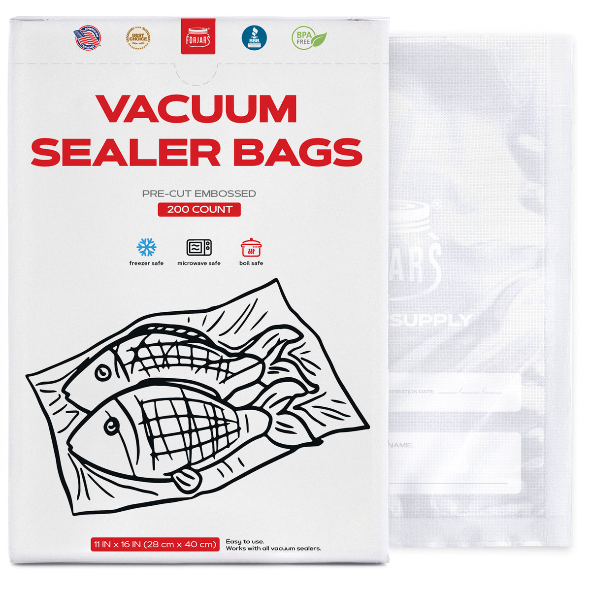 Vacuum Sealer Bags 11 x 16 inch