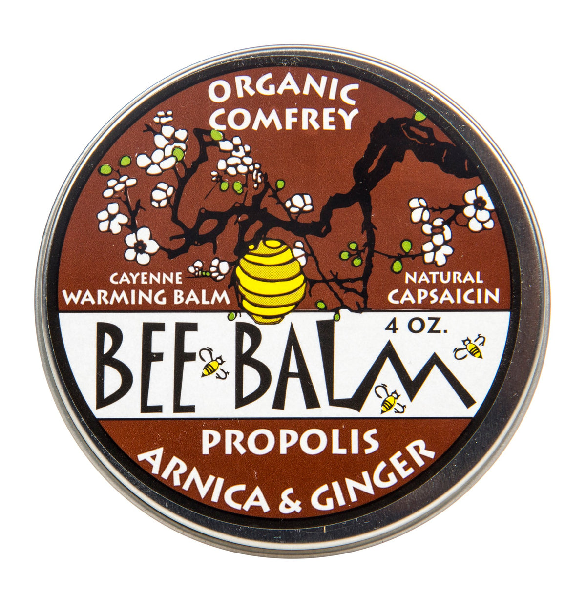 Bee Balm Cayenne Warming, Arnica & Ginger, Salve