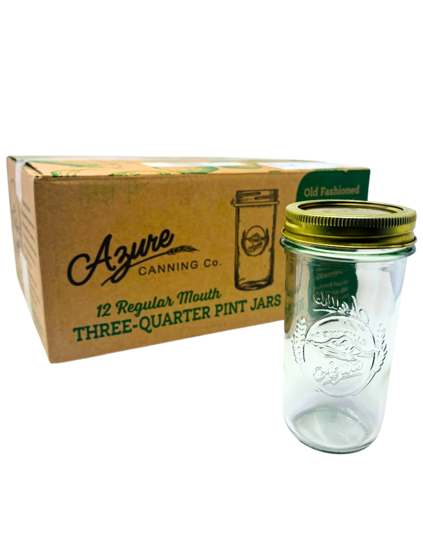 Canning Jars, Three-Quarter Pint, Regular (with lids & bands)