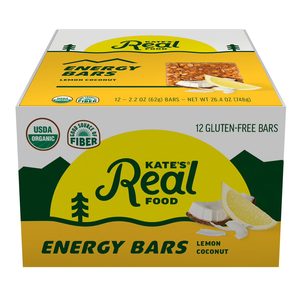 Energy Bar, Lemon Coconut, Organic