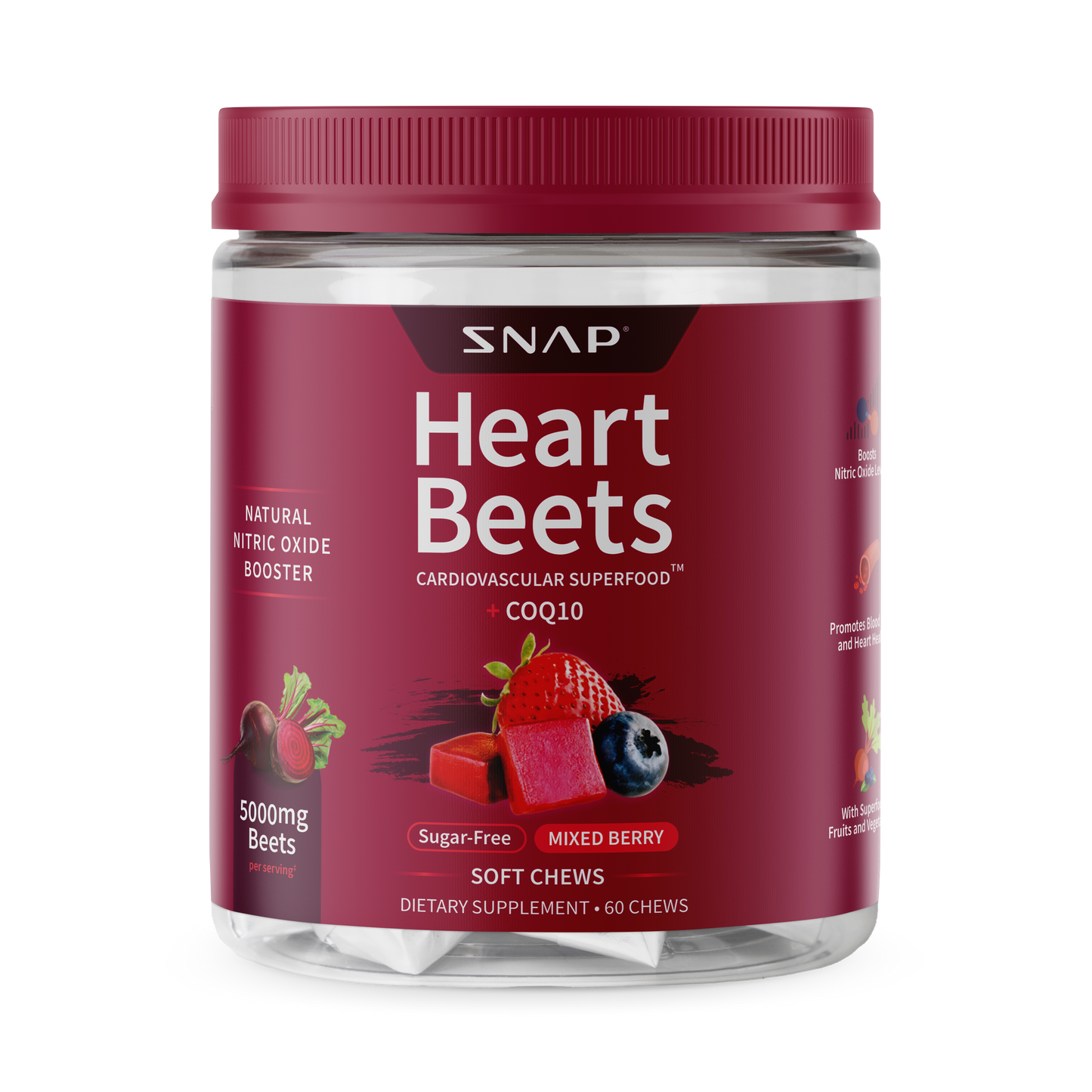 Heart Beets Chews, Original Berry