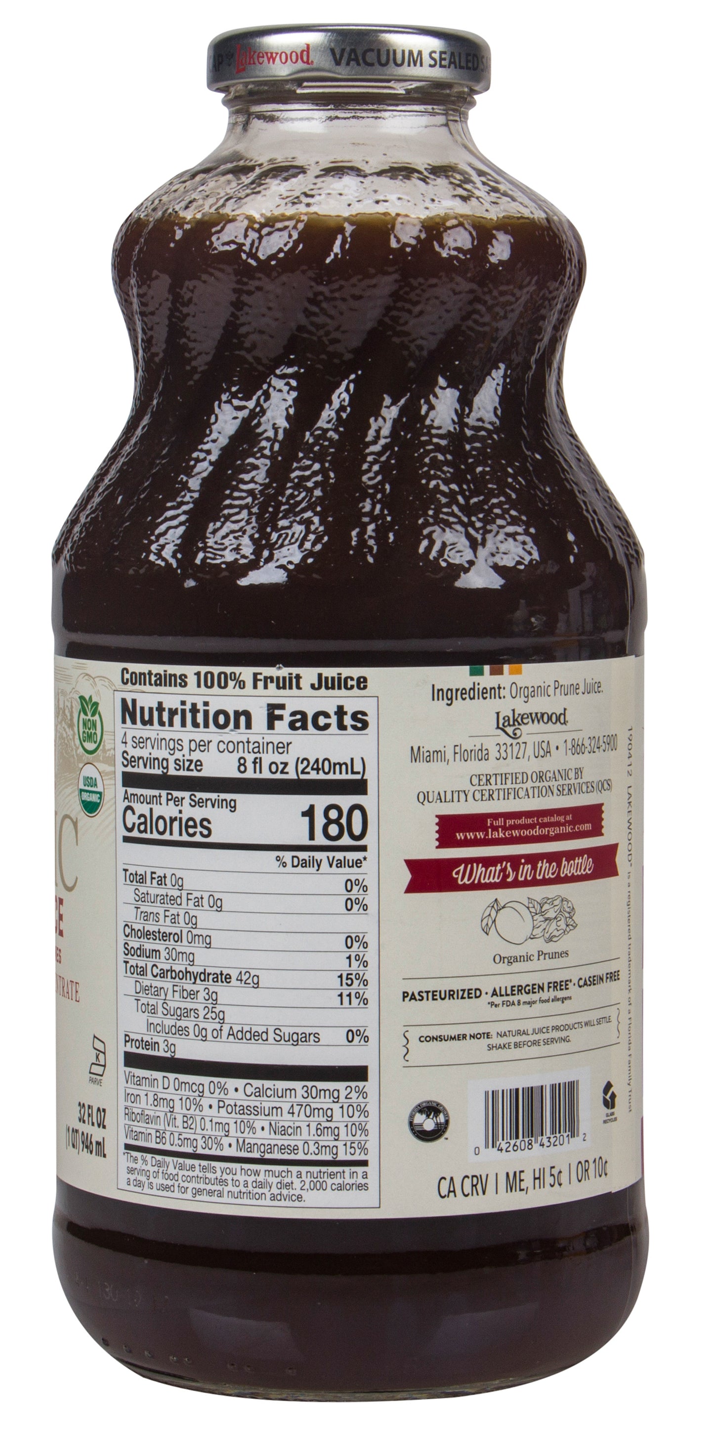 Prune Juice, Pure, Organic