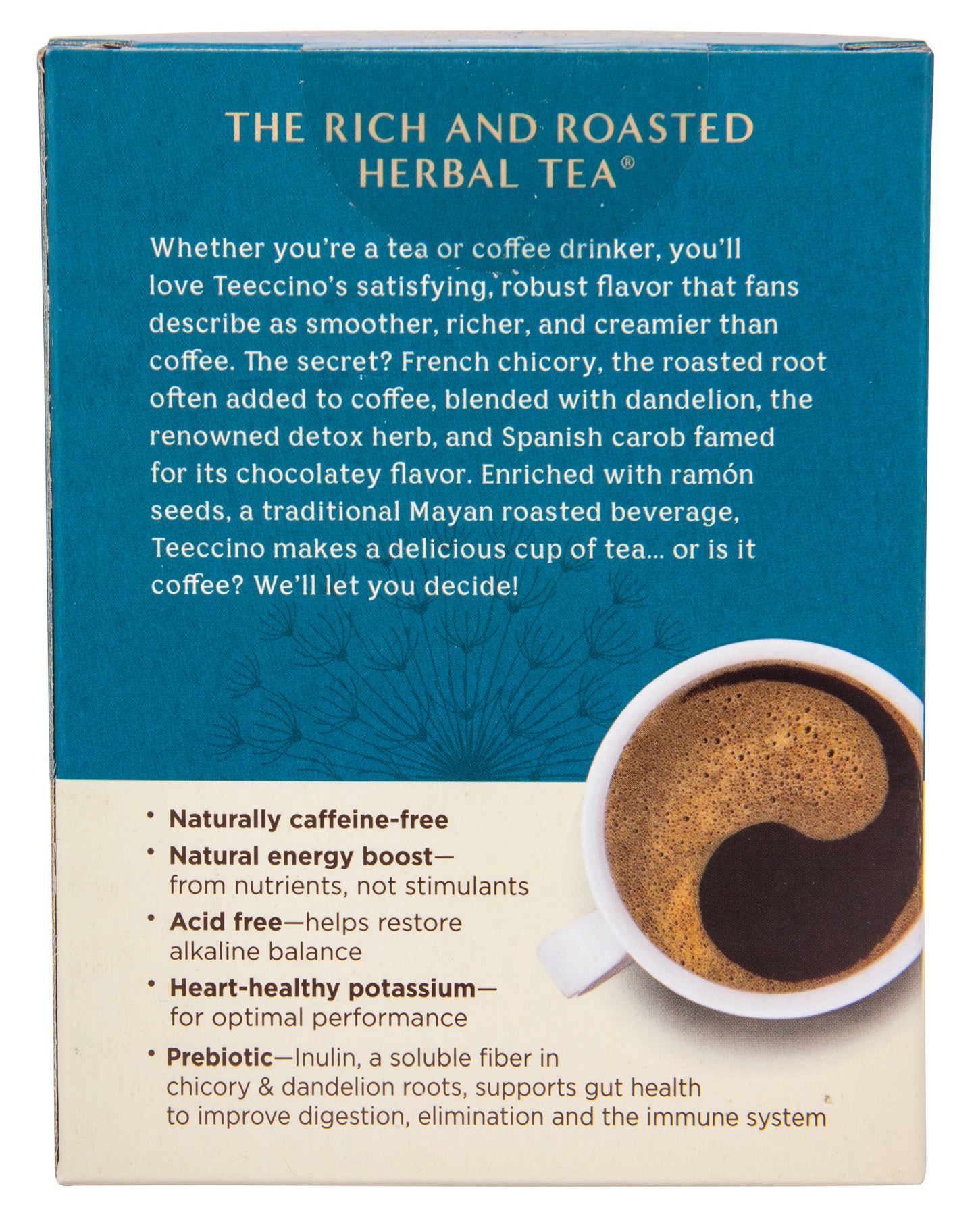 Dandelion Dark Roast, Roasted, Herbal Tea Bags, Organic