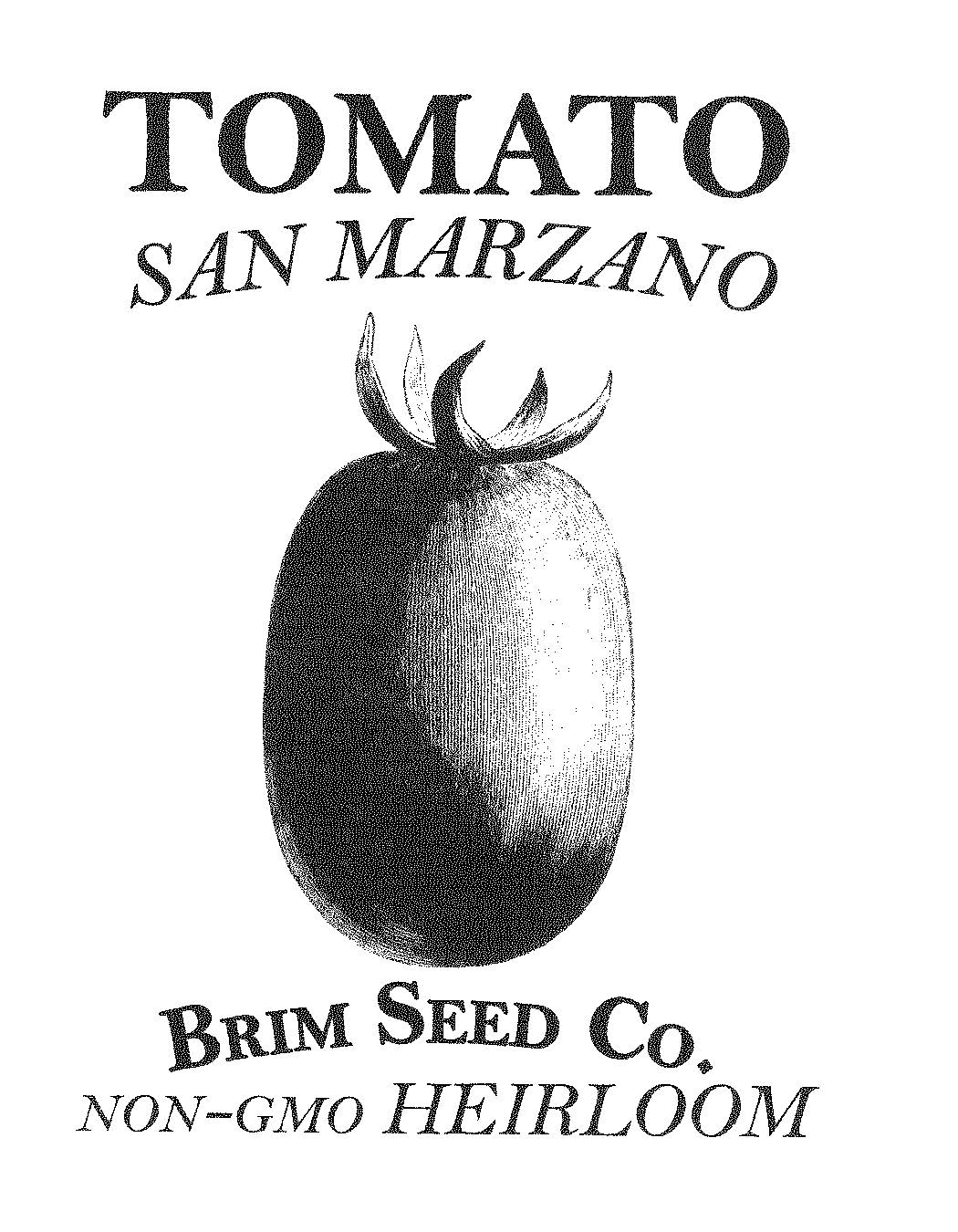 Tomato, San Marzano, Heirloom Seed