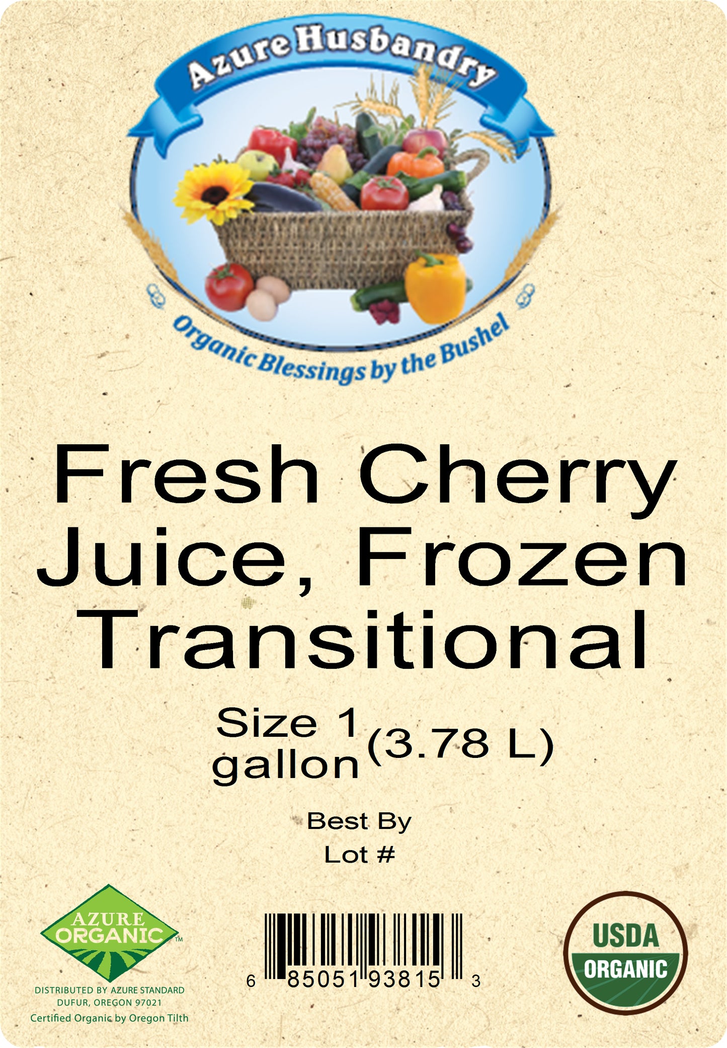 Fresh Cherry Juice, Frozen Transitional
