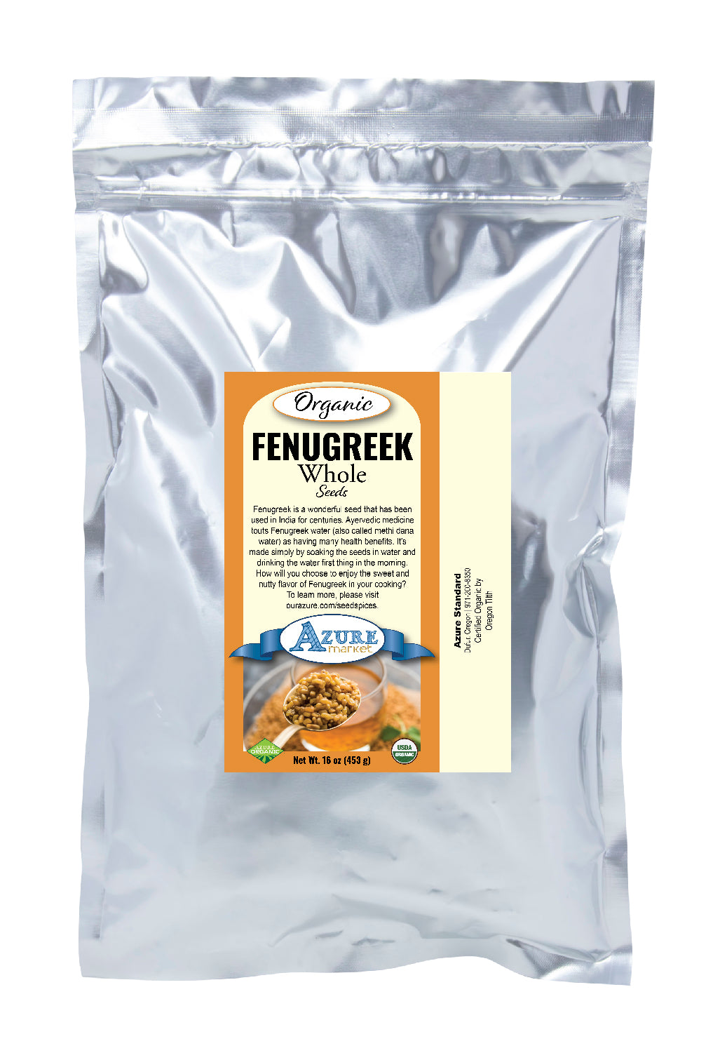 Fenugreek Seeds, Whole, Organic