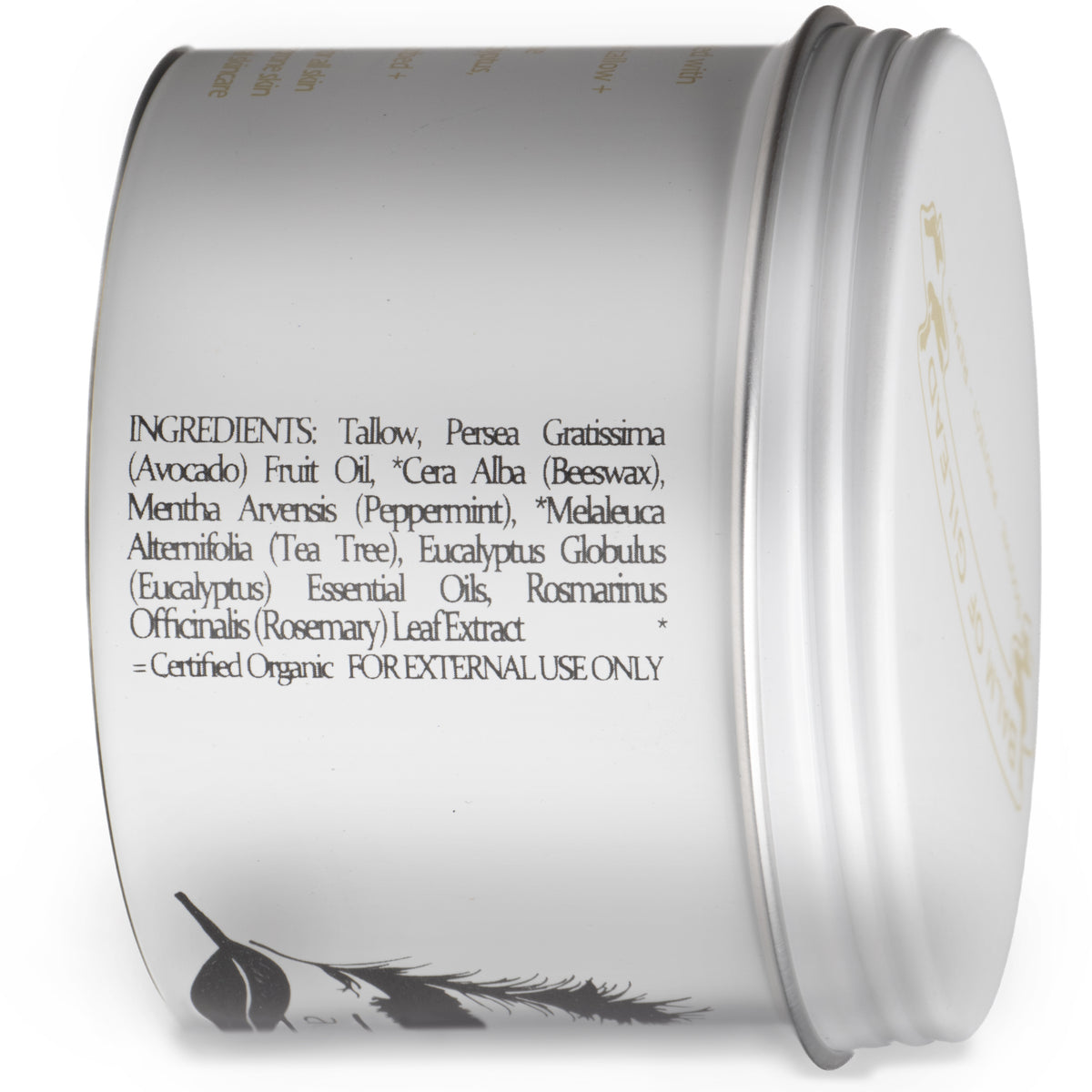 Cream, Eucalyptus & Tea Tree, Soothing Itch-Relief, Grass-Fed Tallow, Paleo