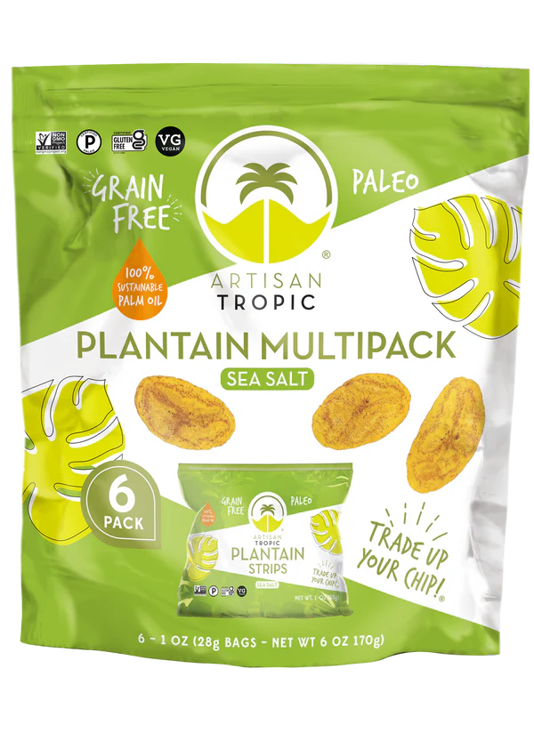 Plantain Chip Strips, Multipack, Sea Salt