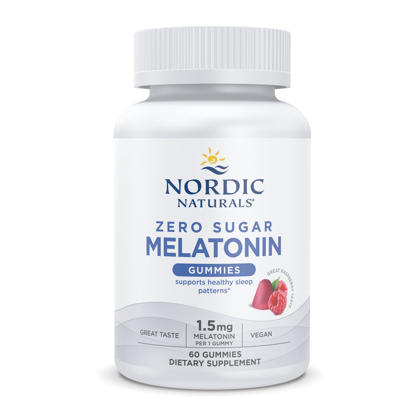 Melatonin Gummies, Raspberry, Zero Sugar