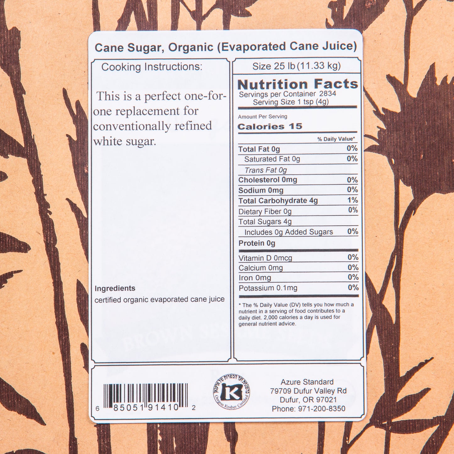 Cane Sugar, Organic