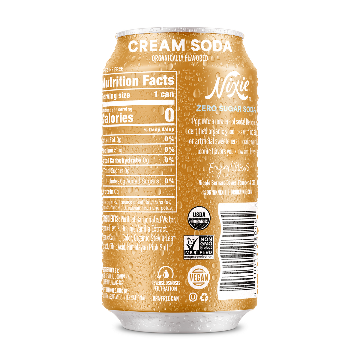 Zero Sugar Soda, Cream Soda, Organic