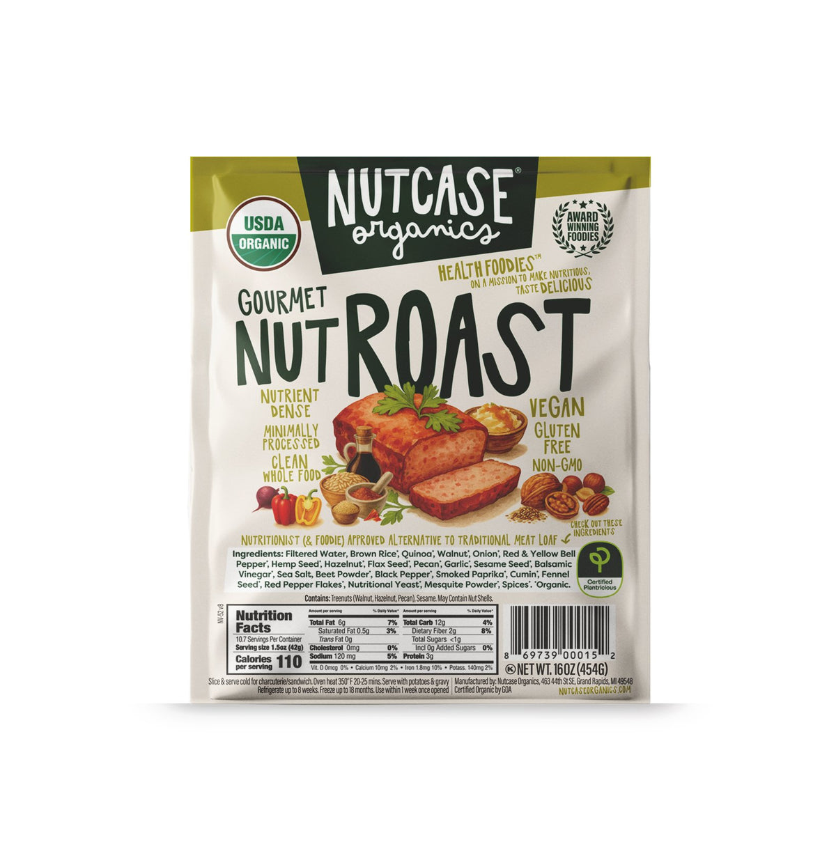 @Nutty Roast, Frozen, Organic