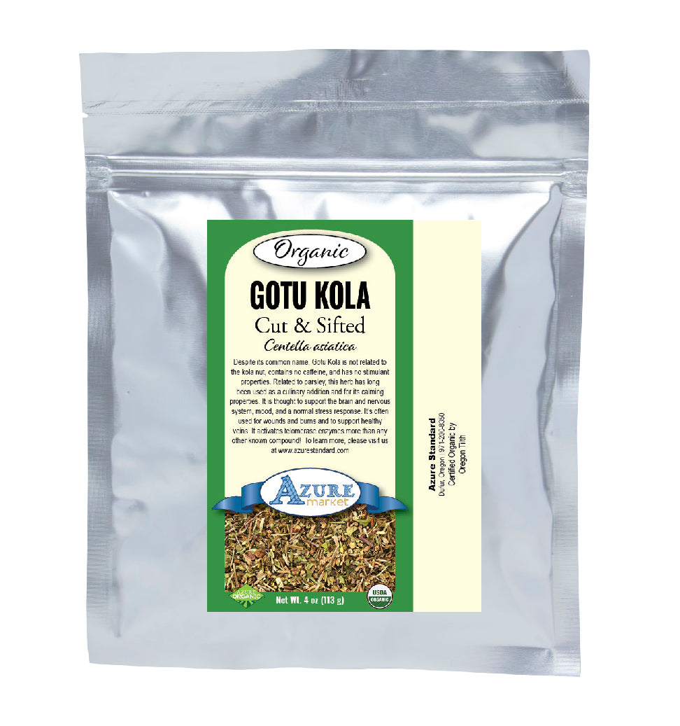 Gotu Kola, Cut & Sifted, Organic