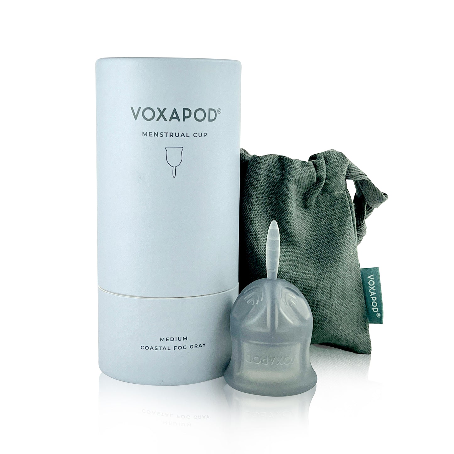 Menstrual Cup, Medium, Coastal Fog Gray