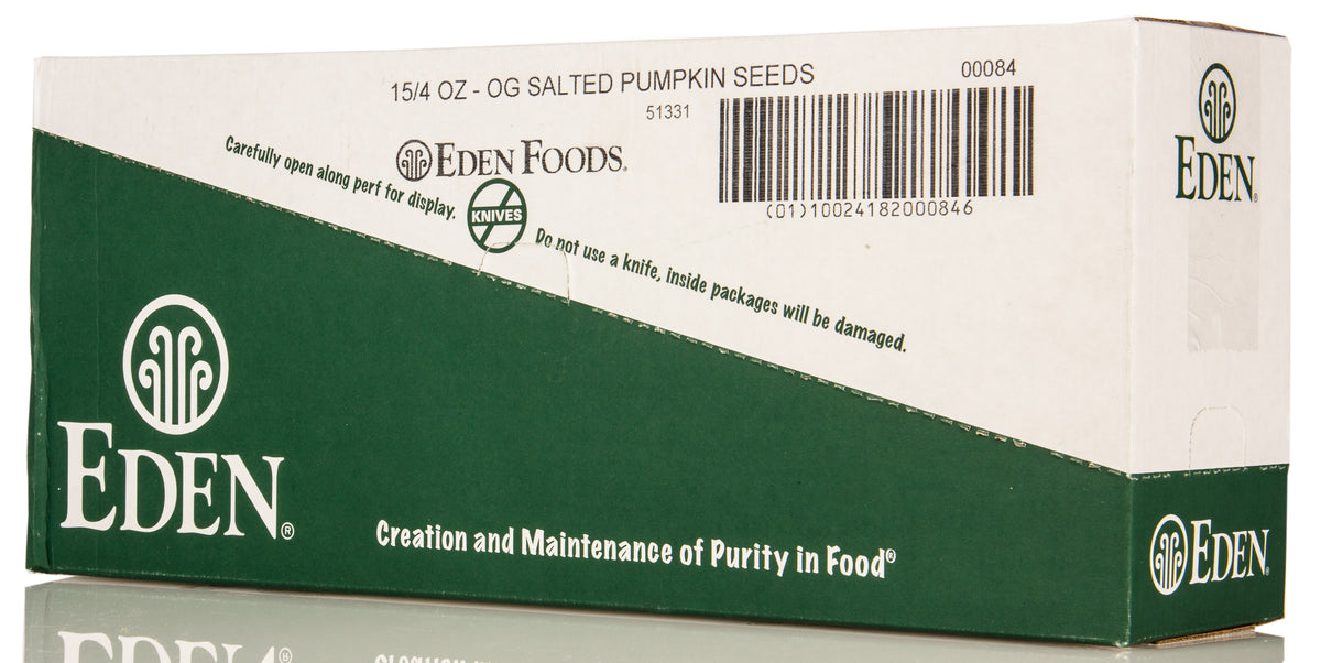 Pumpkin Seeds, Dry Roasted, Organic