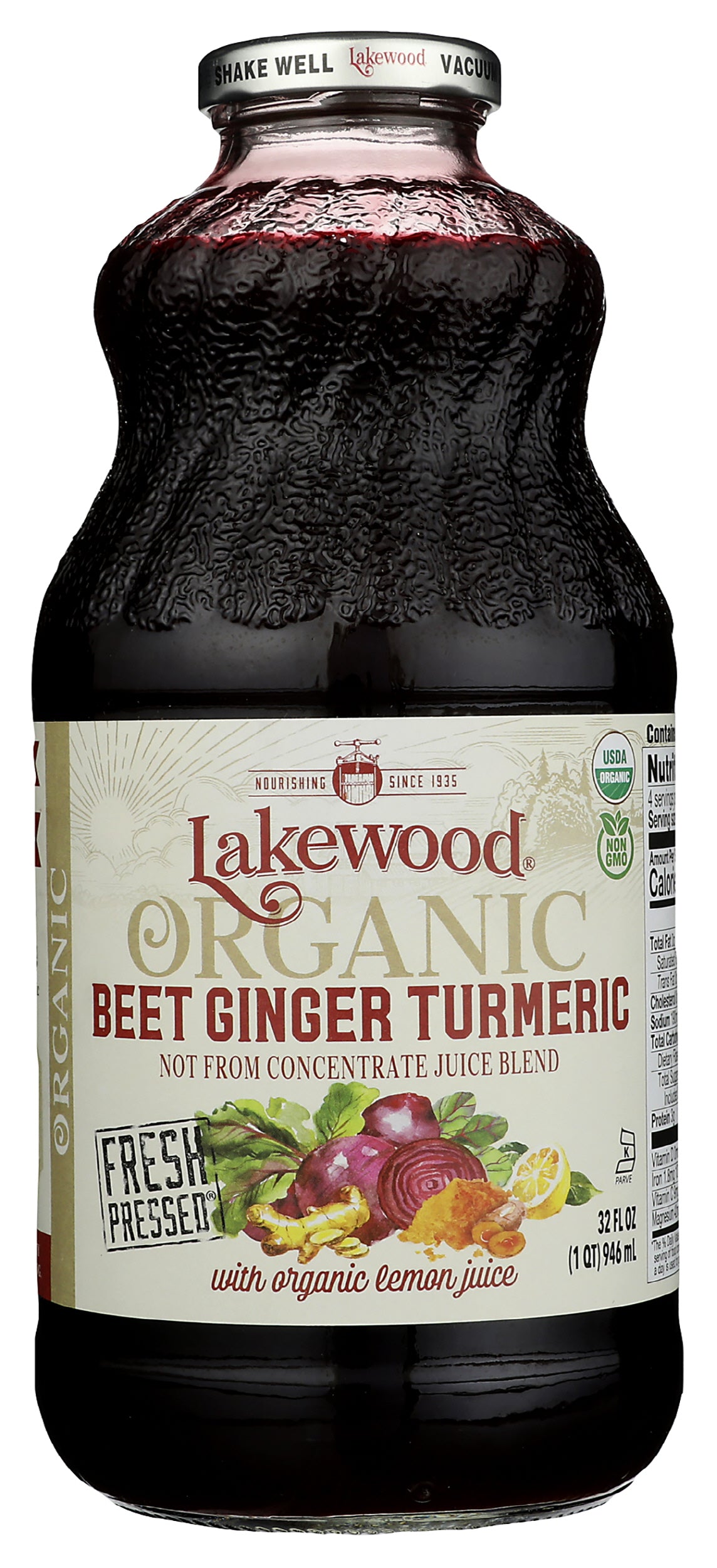 Beet Ginger Turmeric Juice, Organic