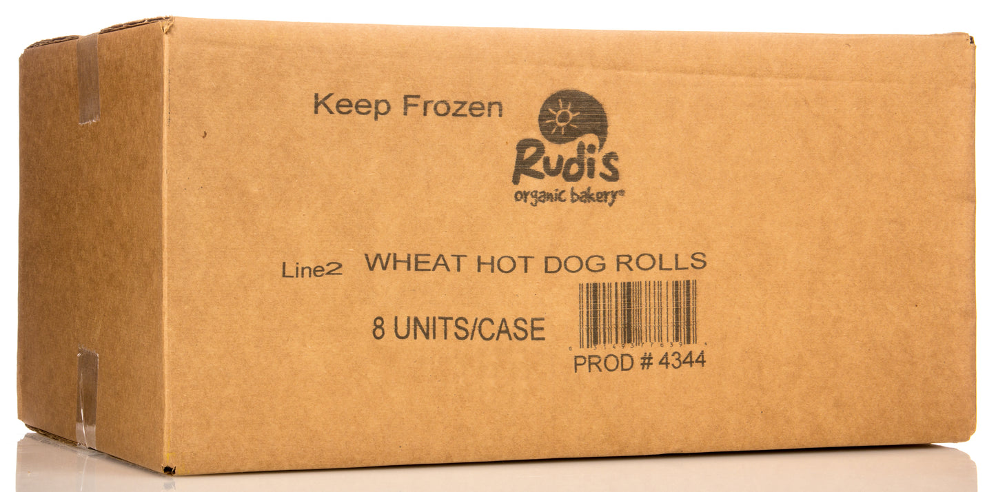 Wheat Hot Dog Buns, Frozen, Organic