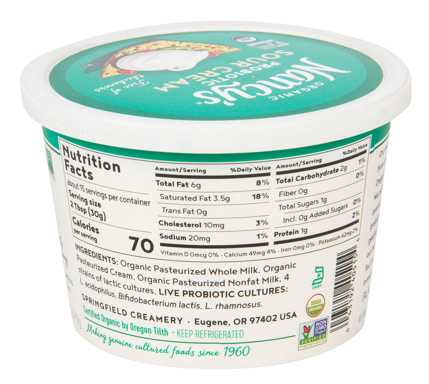 Sour Cream, Organic