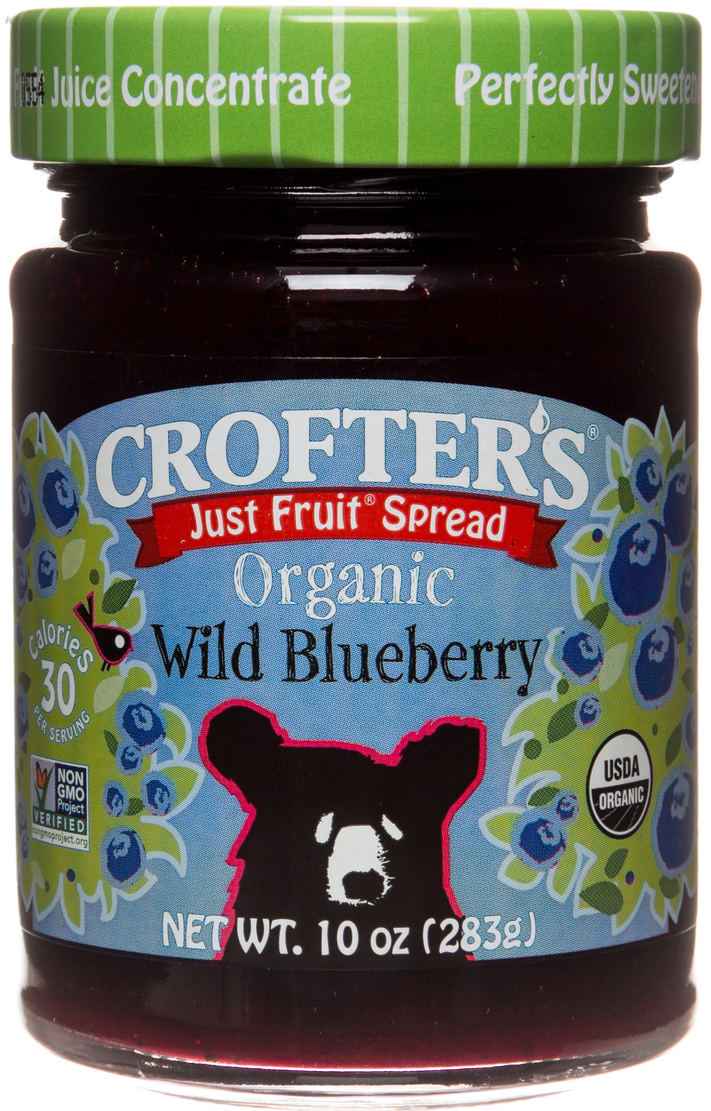 Wild Blueberry Just Fruit Spread, Organic