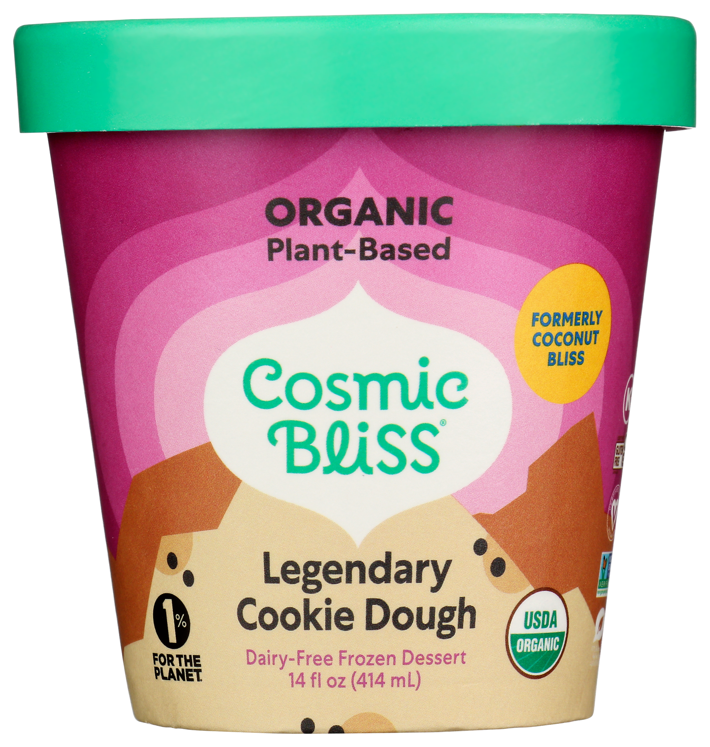 Coconut Ice Cream, Cookie Dough, Frozen, Organic