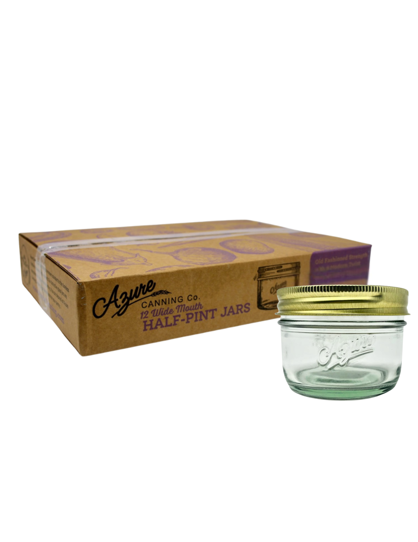 Canning Jars, Half Pint, Wide (with lids & bands)