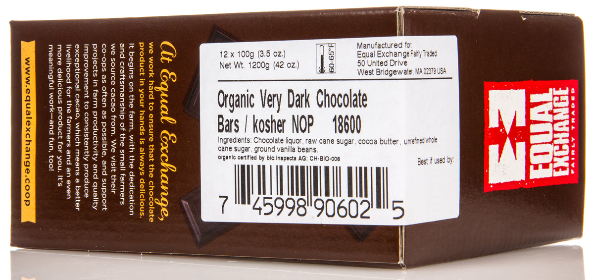 *Chocolate Bar, Very Dark, 71%, Organic