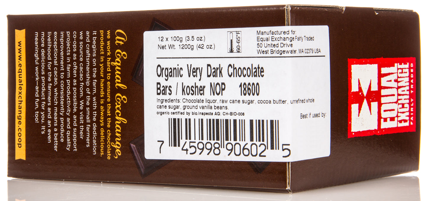 *Chocolate Bar, Very Dark, 71%, Organic
