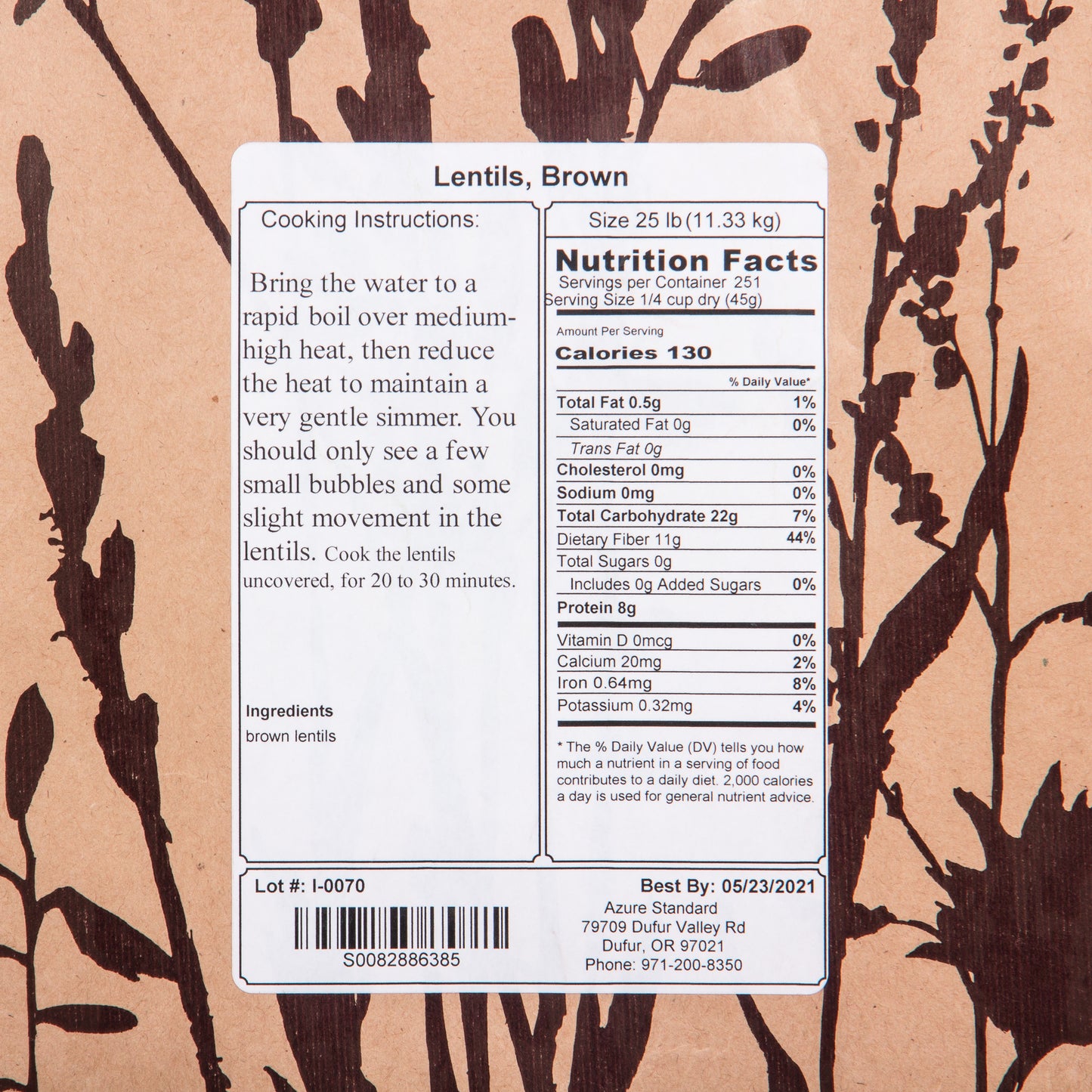Lentils, Brown