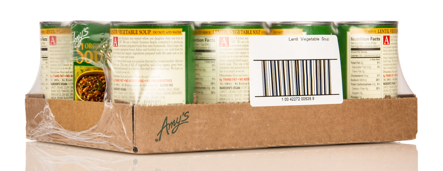 Lentil Vegetable Soup, Organic