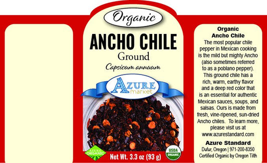 Ancho Chile, Ground, Organic