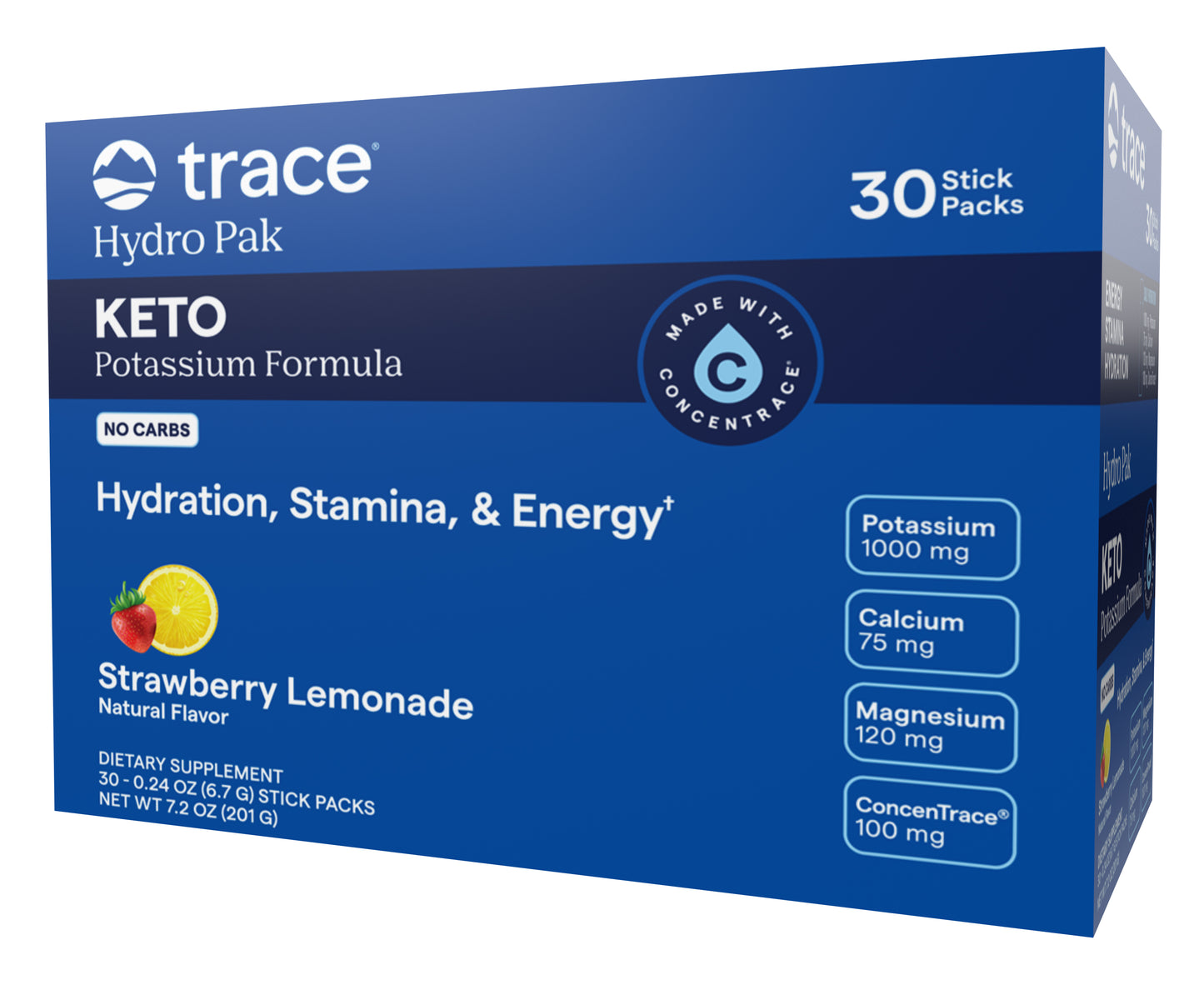 Hydro Pak, KETO Potassium Formula, Strawberry Lemonade