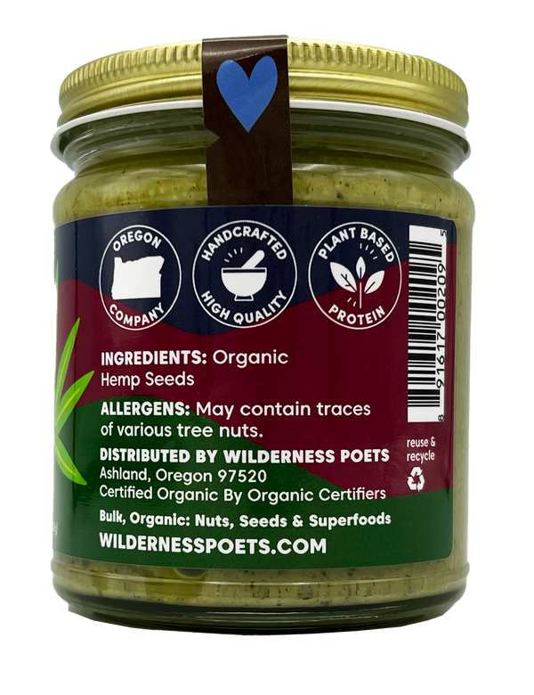 Hemp Seed Butter, Raw, Organic