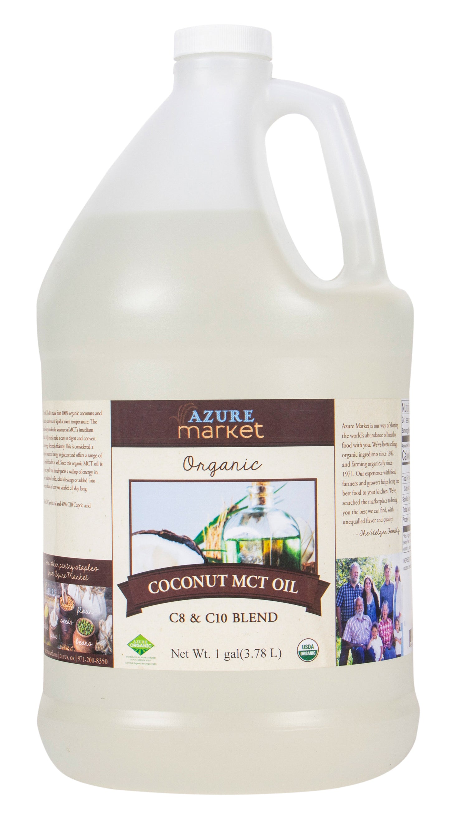 Coconut MCT Oil, Organic (C8 & C10 Blend)