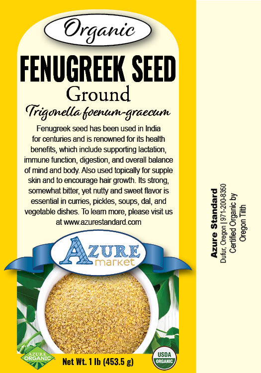 Fenugreek Seed, Ground, Organic