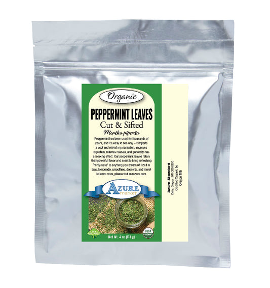Peppermint Leaves, Cut & Sifted, Organic