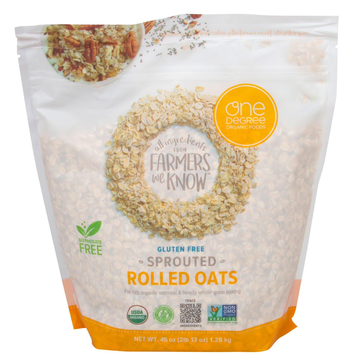 Oats, Rolled, Sprouted, Organic