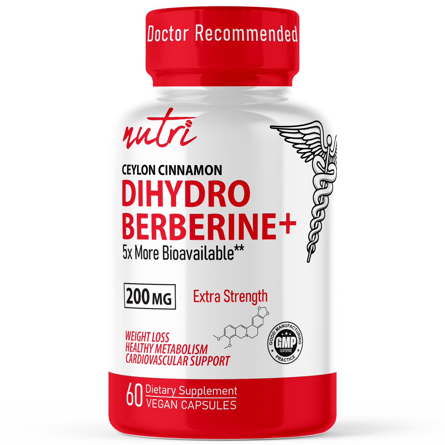 Dihydroberberine+ With Ceylon Cinnamon, 200mg