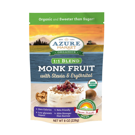 Monk Fruit, Stevia, Erythritol 1:1 Blend, Organic