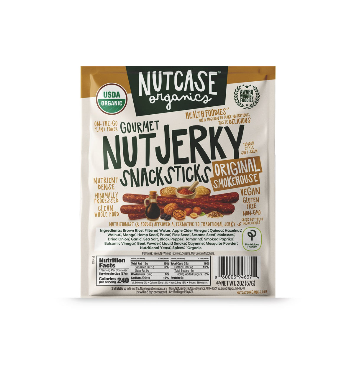 Nutty Jerky, Original, Organic