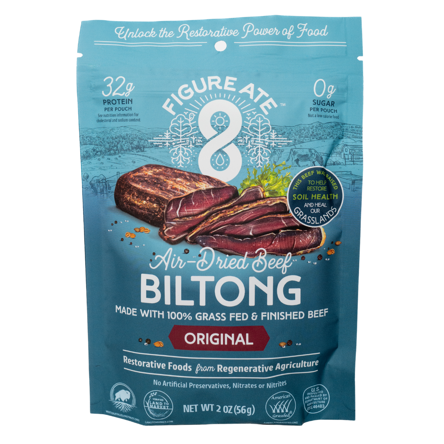 Biltong, Air Dried Beef, Grass-Fed, Original
