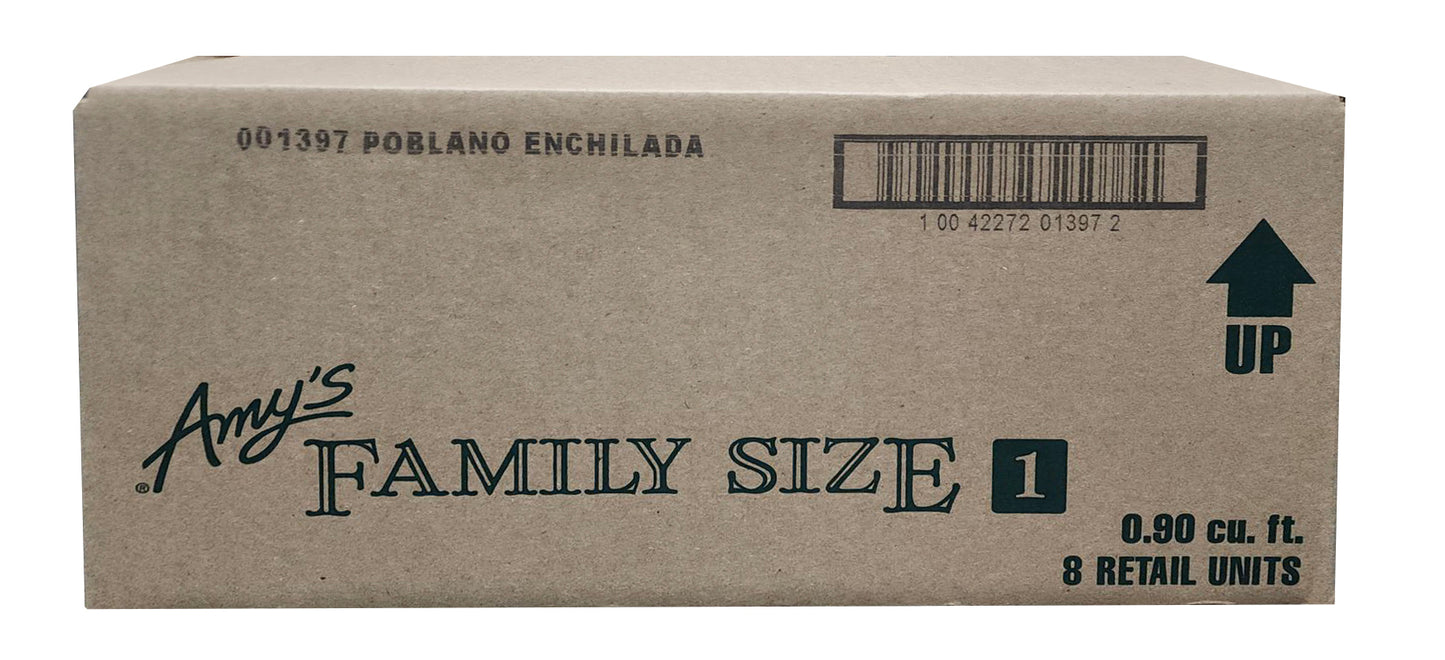 Roasted Poblano Enchilada, Family Size, Frozen
