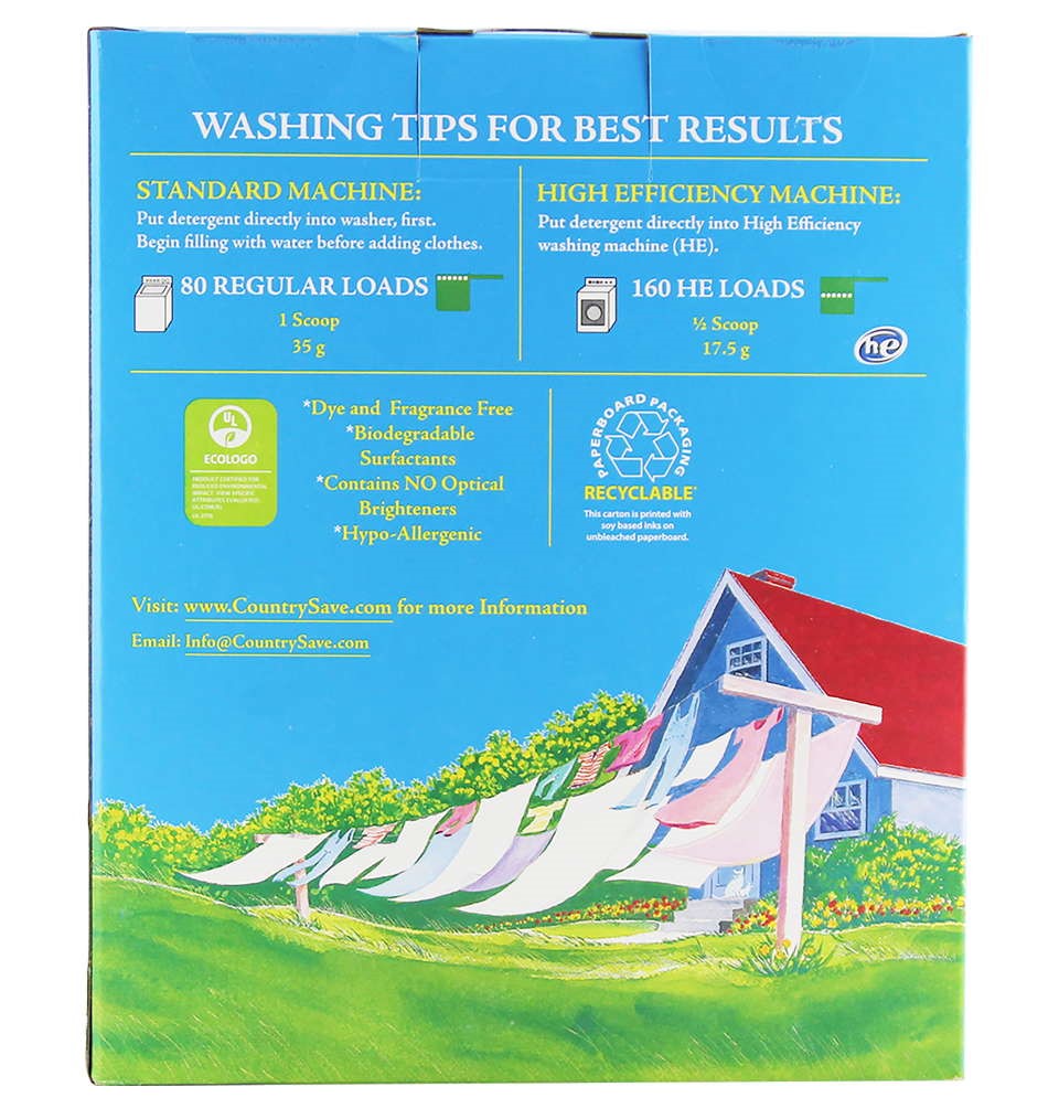 Laundry Detergent, Powder, Box 160 frontloads/80 toploads