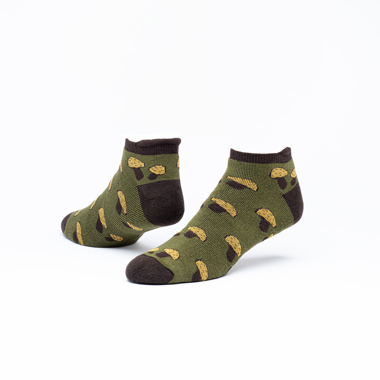 Cotton Footie Socks, Mushroom, Medium, Organic