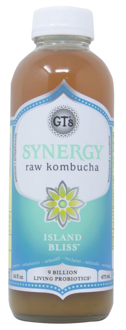 SYNERGY, Kombucha Raw, Island Bliss
